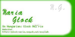 maria glock business card